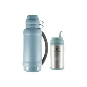 Thermos - Pack Termo Liquido Matero 1 Lt + Matero Azul Aqua 400Ml