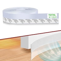 Wigtda - Sello Impermeable Para Puertas, 100% Silicona, 10 M, Con Adhesivo