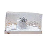 Ioensy - Luces Giratorias De Ondulación De Agua, Lámpara De Luz Nocturna De Cristal Para Dormitorio Con Control Táctil