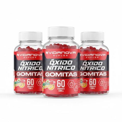Vida Nova - 3 X Oxido Nitrico En Gomitas 100 Mg