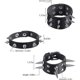 thumbnail image 2 of Hicarer 9 Pcs Spiked Studded Bracelets Punk Leather Bangles, 2 of 3