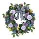 thumbnail image 1 of Rose Wreath Colorful Round Door Front Vine Hanging Para Home Party Halloween Violet, 1 of 5