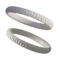 Ioensy - 2 Piezas Correa De Rótula Rodillera Soporte De Goma Para Entrenamiento De Voleibol De Gimnasio Gris