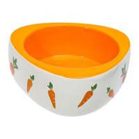 Magideal - Comedero De Conejo, Cuenco De Cerámica Para Hámster, Dispensador De Alimentos, Cuenco De Alimentación, Cuenco De Agua Para Erizo, Animales Pequeños, , Triángulo Triángulo De 11 Cm X 45 Cm