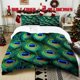 thumbnail image 1 of 3pcs Peacock Feather Elegant Printed Bedding Set Soft Duvet Cover with 2 Pillowcases All Season Comfort, 1 of 5