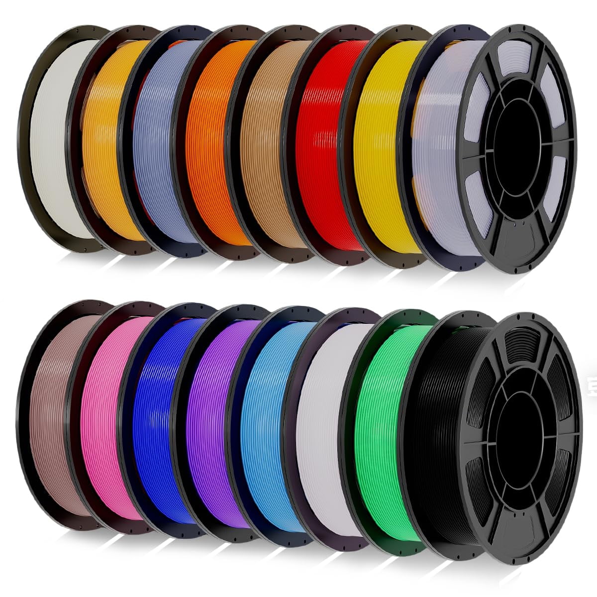 Kalidora - Filamento Pla+ Para Impresora 3d, 1,75 Mm, 16 Unidades, 4 Kg, Multicolor