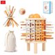 thumbnail image 1 of Juguete Didáctico Montessori Madera Torre Equilibrio Niños Madera, 1 of 10