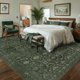 thumbnail image 2 of Alfombra de Área Rugxara 244 x 152 cm Verde Lavable Vintage Floral, 2 of 9