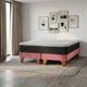 thumbnail image 1 of Cama Europea New Top Colchon Resortes 23 Cm 2 Plazas Base Dividida Tela Velvet Palo Rosa, 1 of 8