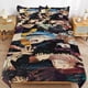 thumbnail image 1 of Jujutsu Kaisen Bedding Set Duvet Cover Comfortable and Lightweight Cartoon Bedding 3 Piece Bed Set, 1 of 5