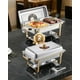 thumbnail image 1 of Juego de platos para buffet Hafing Dish VEVOR, 4 litros, 2 unidades, acero inoxidable, 1 of 3