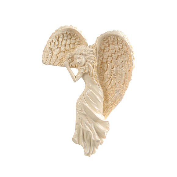 Ángel Puerta Marco Decoración Resina ángel Estatuilla Para Oficina Hogar Sala De Estar Derecha