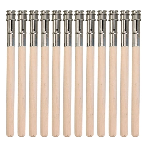 Bothyi - 12 Uds Extensores De Lápiz Alargador Mango De Madera Para Pintar Dibujo Escolar