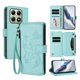 thumbnail image 1 of Funda Cartera Mariposa para [Xiaomi 14T] con Soporte y Cremallera Verde menta, 1 of 6