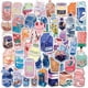 thumbnail image 1 of Get Creative with 50pcs Cute Cartoon Drink Decorative Waterproof Stickers for Kids - Perfect for DIY on Water Bottles, Laptops, Cars, Luggage, Cups, Computers, Mobile Phones, and Skateboards, 1 of 4