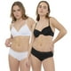thumbnail image 1 of Pack Calzón Mujer Alto Microfibra Negro- Blanco Corona, 1 of 5