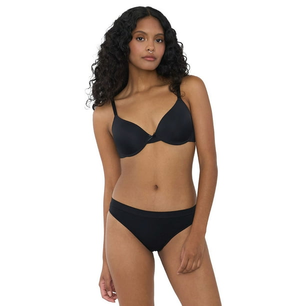 Calzón Mujer Bikini Seamless Negro Corona