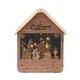 thumbnail image 1 of Casa De Nieve Navideña, Regalo De Navidad Para Niños, Cabaña De Troncos Brillante Para Fiesta, Casa De Vacaciones S, Color Madera, 1 of 5