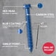 thumbnail image 2 of Tornillo Concreto SURGE 14 x 234 Azul Hex 100, 2 of 3