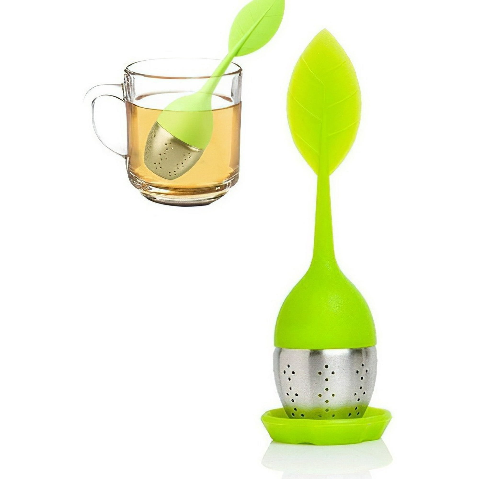 Genérico - Filtro Infusor Te Hierba Cafe Malla Acero Inoxidable Silicon