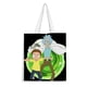 thumbnail image 1 of Rick and Morty: The Anime Bolso de tela con estampado de lienzo para mujer, bolsa de compras reutilizable y estética, con cremallera interior, regalo para mujer,38*45cm., 1 of 6