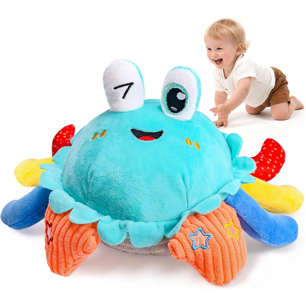 Vyseglobal - Juguete Cangrejo Musical De Peluche Usb 40 Melodías 1248m