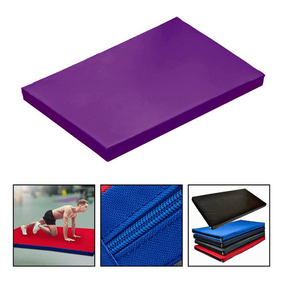 Colchoneta Deportiva Boomfit Ecocuero 120x60x5cm Densidad 80 Morado