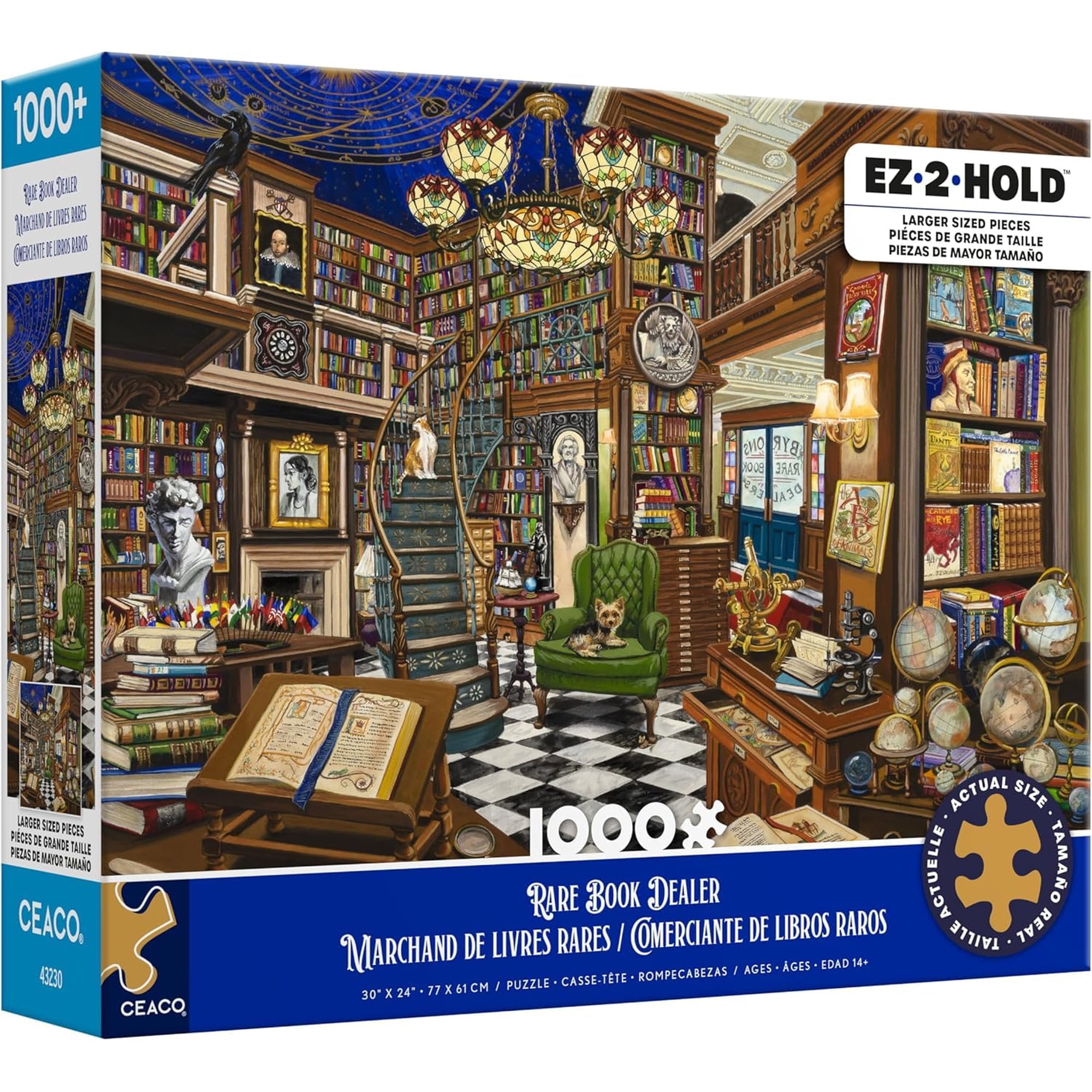 Puzzle Ceaco Ez2hold, Comerciante De Libros Raros, 1000 Piezas, 77 X 61 Cm