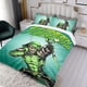 thumbnail image 3 of Flecha Verde Conjunto de sábanas temático, trío de piezas, cómodo y amigable con la piel, diseño único, regalo de decoración para el hogar para familiares, amigos y fans,135cm *200cm, 3 of 6