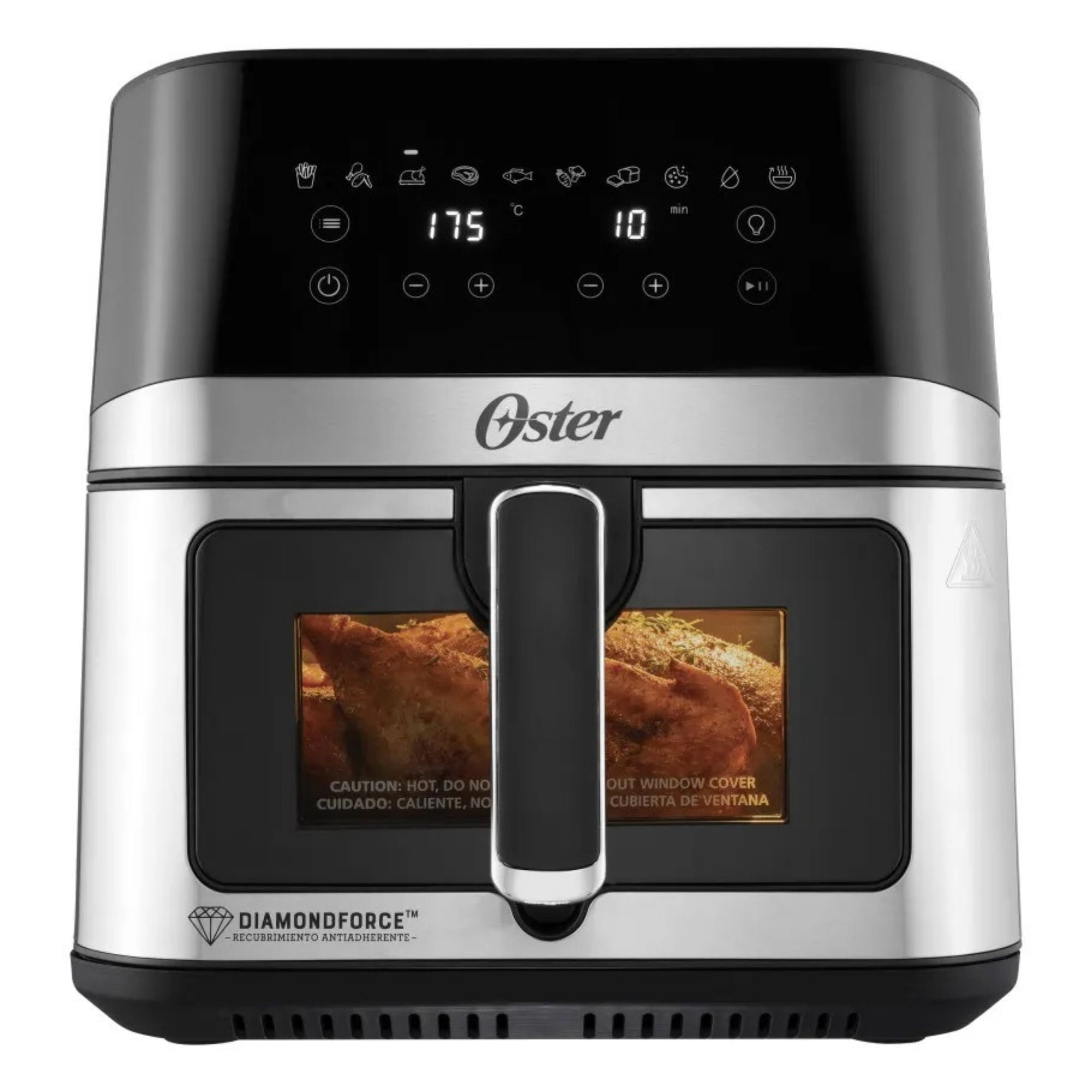 Freidora De Aire Digital Oster®, Recubrimiento Diamondforce,7.5l De Capacidad,ckstaf75wdssdf 1600w