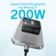 thumbnail image 4 of Cargador USB‑C Dimiway 200 W 6 puertos plegable GaN, 4 of 7