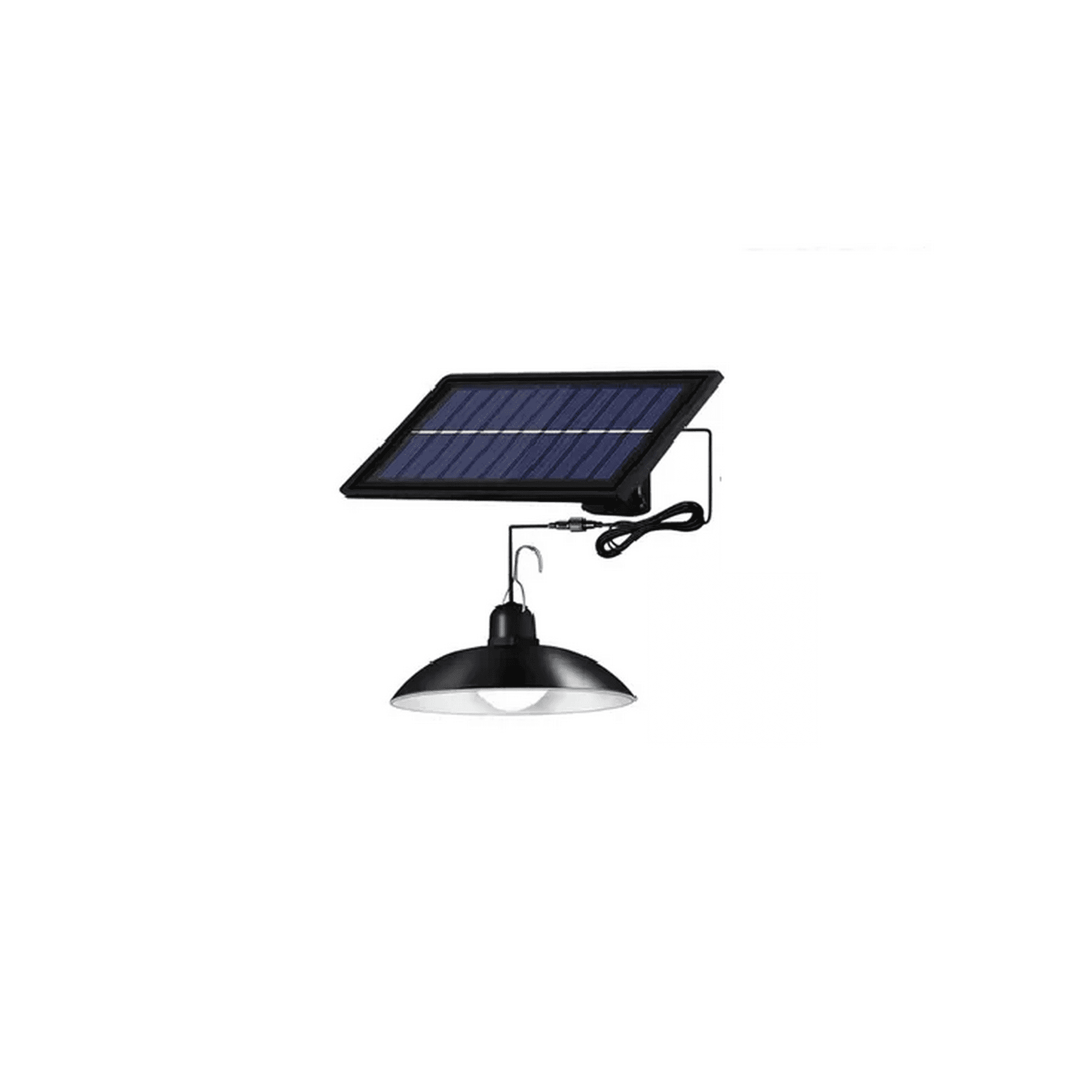 Genérico - Pack 2 Lámpara Solar Led Colgante 120w Plafón + Control Negro