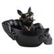 thumbnail image 2 of Resina Bulldog Fuerte Brazo Estatuilla Caja De Almacenamiento Snack Candy Dish Negro, 2 of 5