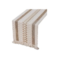 Oem - Mantel Camino De Mesa Rectangular Yute Linea 180X30Cm Be