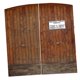 thumbnail image 3 of 2 Paneles Impresión Digital Con Aislamiento Térmico Cortinas 3D Vintage Puerta De Madera, 3 of 5