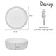 thumbnail image 2 of Lavabo tipo vessel Davivy redondo de 36 cm con desagüe emergente blanco, 2 of 9