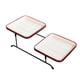 thumbnail image 4 of Bandeja De Servicio De 2 Niveles Mini Cake Cupcake Stand Con Estante Para Boda Buffet Red, 4 of 5