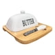 thumbnail image 1 of Mantequillera Mantequera Base Madera Decorativa blanco, 1 of 4