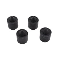 Magideal - Juego De 4 Parachoques De Goma Exteriores Para Automoción De 16,5Mm W705903- Piezas De Repuesto Negras Para Escape