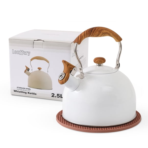 Tetera Lonffery de 2,5 L Acero Inoxidable con Silbato