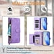 thumbnail image 4 of Funda tipo libro para REALME Q5 Pro 5G con bolsillo con cremallera, cierre magnético, 7 ranuras para tarjetas y correa para la muñeca., 4 of 6