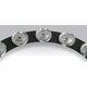 thumbnail image 3 of Tambo-Ring Latin Percussion de 14 pulgadas, negro arena, con sonajas de acero, 3 of 6