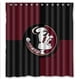 thumbnail image 1 of Cortina de ducha de los Florida State Seminoles, juego de cortina de baño con ganchos, tamaño 66 x 72 pulgadas, 1 of 3