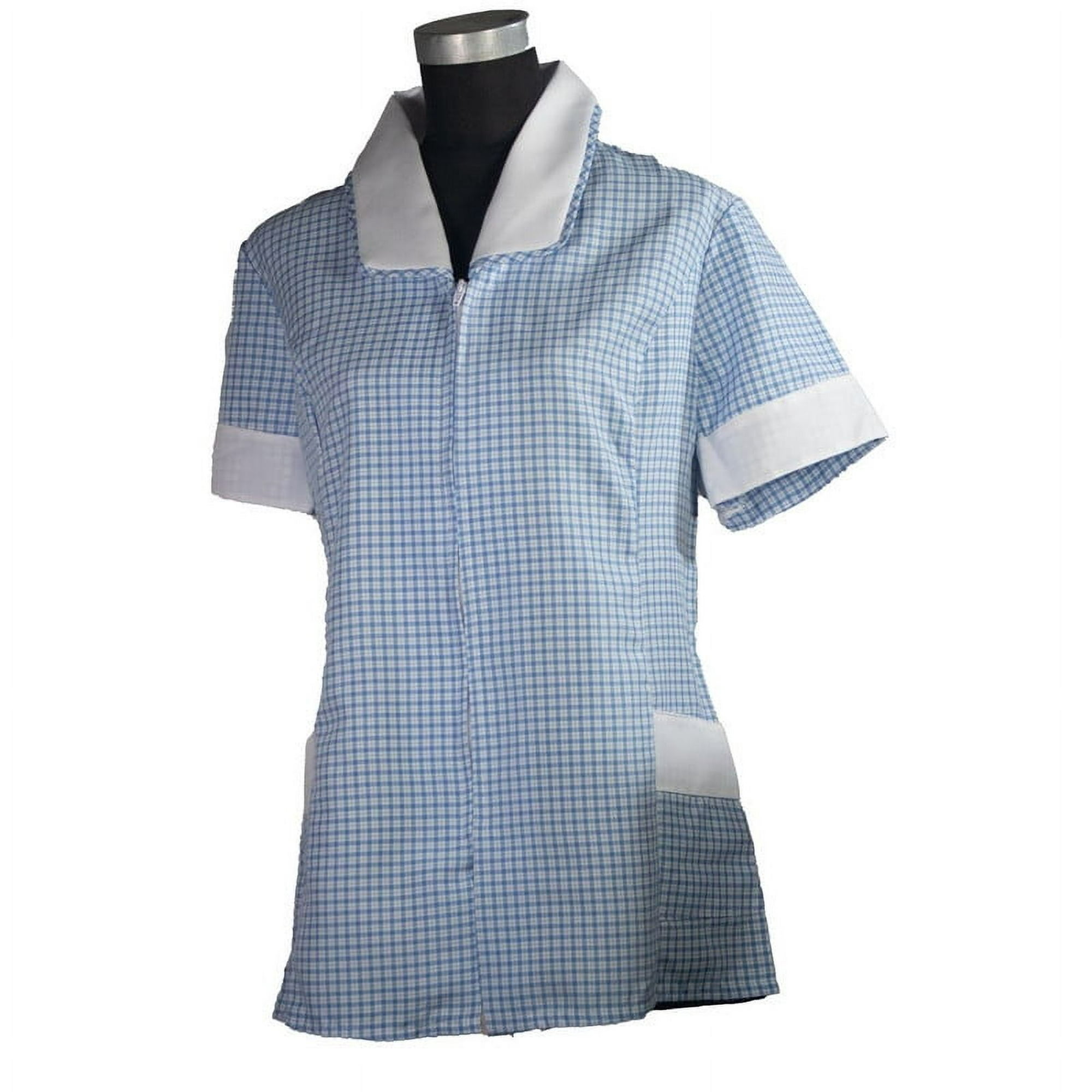 Ecclenan - Delantal Chaqueta Escoces Celeste Talla Xl