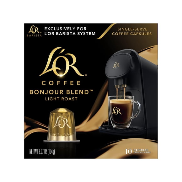 Cápsulas de café L'OR Bonjour Light Roast 10 cápsulas BARISTA