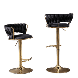 Habita2 Chile - Pack 2 Taburete Queen Ajustable - Negro