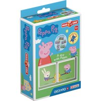 Geomag - Cubos Magnéticos Magicube Peppa Pig - Un Dia Con Peppa (2 Piezas)