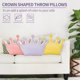 thumbnail image 3 of Almohada Fitlyiee 42 cm con forma de corona púrpura, 3 of 6