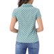thumbnail image 3 of INSPIRE CHIC Camisetas Vintage de Manga Corta para Mujer de Regreso a Clases Camisa de Lunares con Botones L Azul Polvoriento, 3 of 6