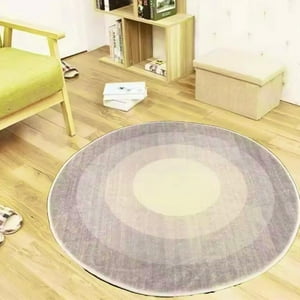 Todo Hogar Santiago De Chile - Alfombra De Felpa Con Antideslizante - Circulo Lila